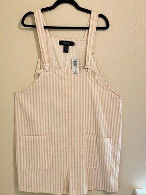 NWT Torrid Overall Shorts Shell Color Size 0